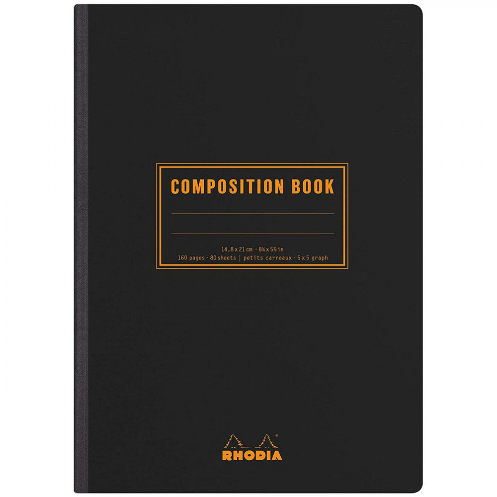Caderno Composition Book Rhodia A5 80g Capa Preta